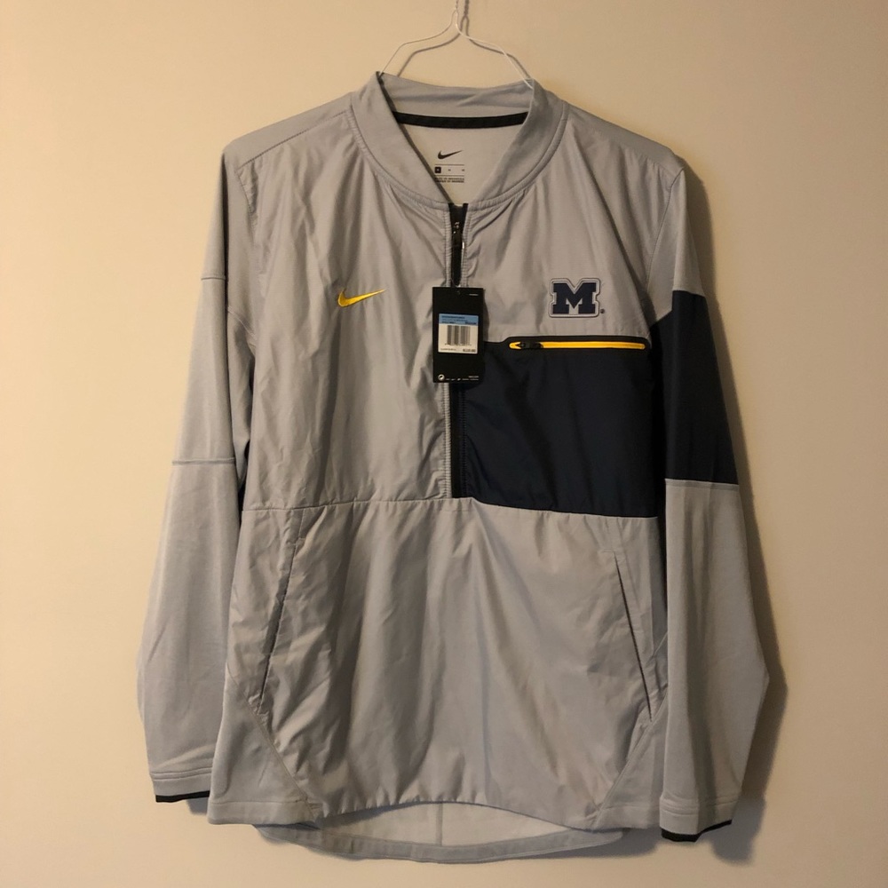 Nike Men's Michigan Coaches Sideline Half-Zip size M